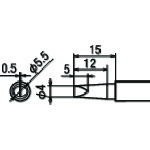 トラスコ中山 グット  PX2/SVS用 こて先 4D（ご注文単位1個）【直送品】