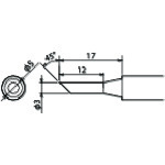 トラスコ中山 グット 替こて先3C型PX6・7/RX7/CXR用（ご注文単位1個）【直送品】