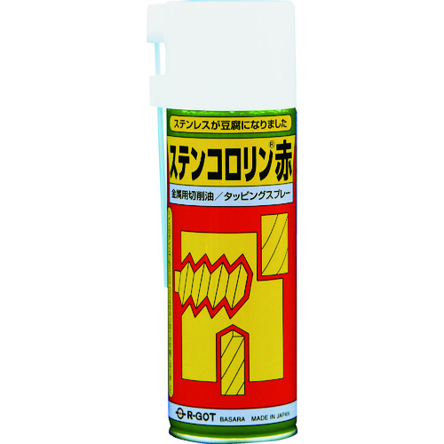 トラスコ中山 BASARA タッピングオイル ステンコロリン赤 330ml（ご注文単位1本）【直送品】