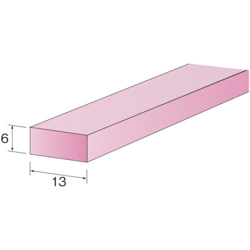 トラスコ中山 ミニモ ピンクストーン PA#80 6×13mm (10個入)（ご注文単位1袋）【直送品】