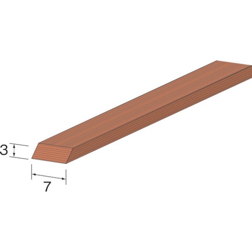 トラスコ中山 ミニモ ポリッシングウッドスティック ハード 平 3×7mm （5個入） 852-7140  (ご注文単位1袋) 【直送品】