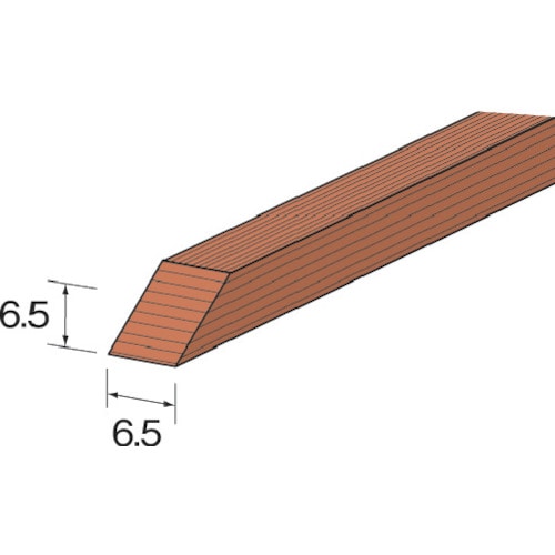 トラスコ中山 ミニモ ポリッシングウッドスティック ソフト 角 6.5×6.5mm (5個入)（ご注文単位1袋）【直送品】