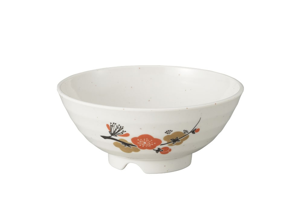 メラミン「元禄梅」　丼（小）　身 U-18A 1袋（ご注文単位1袋）【直送品】