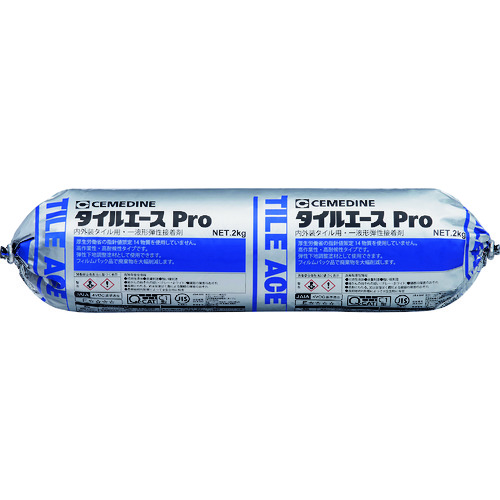 トラスコ中山 セメダイン タイルエース Pro ホワイト MP2kg RE-459（ご注文単位1本）【直送品】