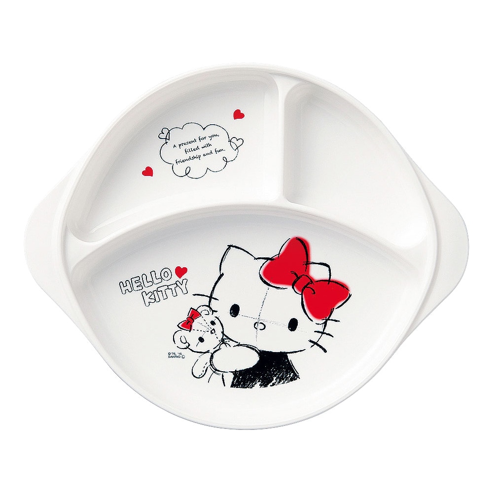 ポリプロピレンお子様食器「ハローキティ」 ランチ皿　CB-36 1袋（ご注文単位1袋）【直送品】