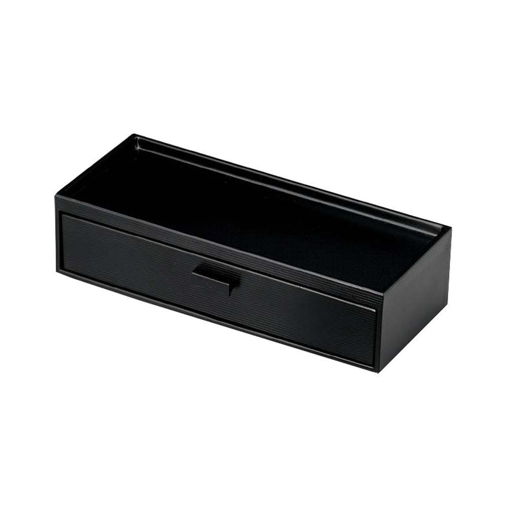 ABS製箸箱・カスター黒　M10-975  1箱（ご注文単位1箱）【直送品】