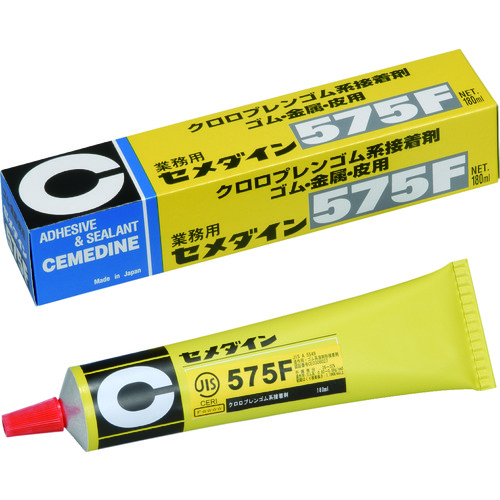 トラスコ中山 セメダイン 575F 180ml (淡黄色・クロロプレンゴム系) RK-126（ご注文単位1個）【直送品】