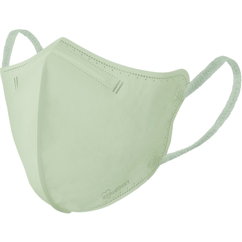 トラスコ中山 IRIS 296472 DAILY FIT MASK  立体 ふつうサイズ 30枚入 ピスタチオ 469-5929  (ご注文単位1箱) 【直送品】