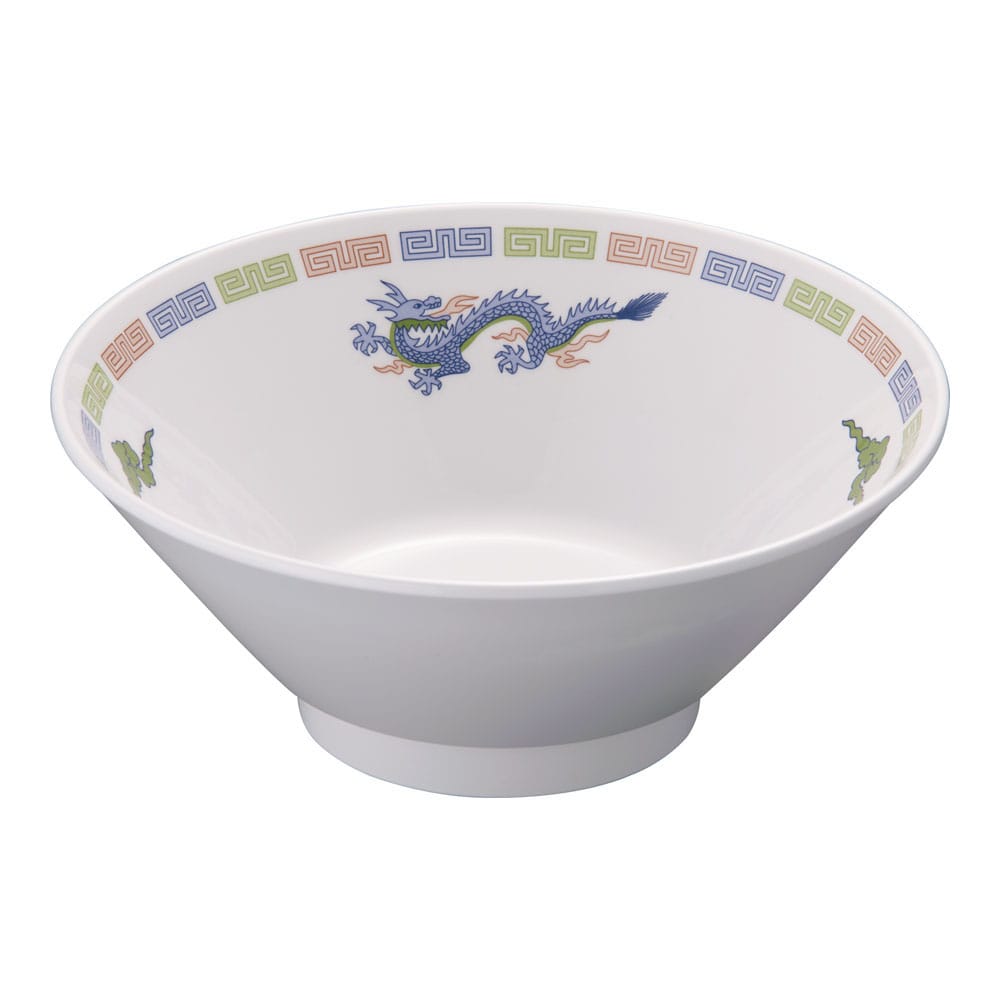 メラミン「雷門竜」M-54-Rラーメン丼  1個（ご注文単位1個）【直送品】