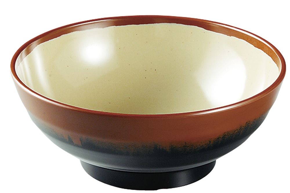 メラミン「長次郎窯」　そば丼（特大） AN-70G 1袋（ご注文単位1袋）【直送品】