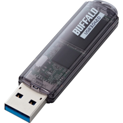 トラスコ中山 バッファロー USB3.0対応 USBメモリー スタンダードモデル 16GB ブラック 417-2265  (ご注文単位1個) 【直送品】