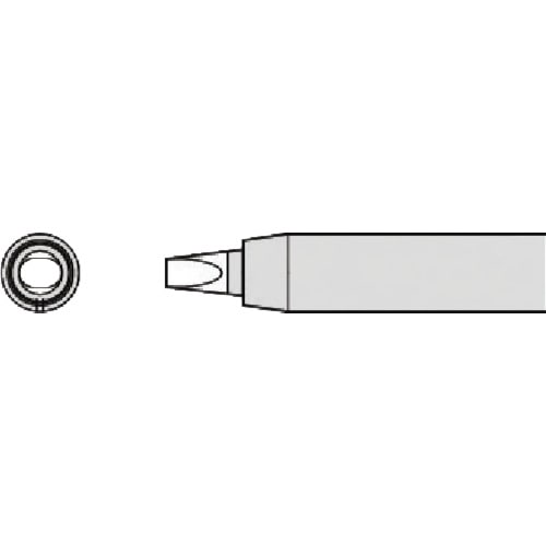 トラスコ中山 グット 交換コテ先(RX-8シリーズ) こて先幅2.4mm　849-7009（ご注文単位1個）【直送品】