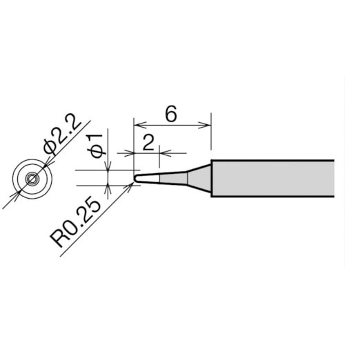 トラスコ中山 グット 替こて先 B型 RX-812AS/802AS（ご注文単位1個）【直送品】