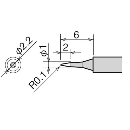 トラスコ中山 グット 替こて先 SB型 RX-812AS/802AS（ご注文単位1個）【直送品】