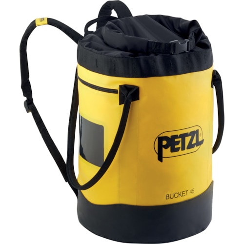 トラスコ中山 PETZL バケット 45 イエロー（ご注文単位1個）【直送品】