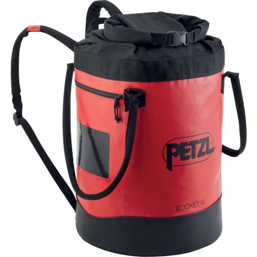 トラスコ中山 PETZL バケット 45 レッド（ご注文単位1個）【直送品】