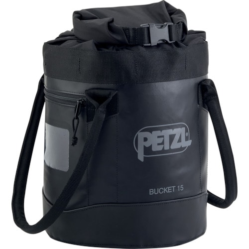 トラスコ中山 PETZL バケット 15 ブラック（ご注文単位1個）【直送品】