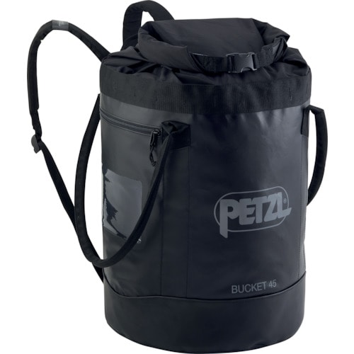 トラスコ中山 PETZL バケット 45 ブラック（ご注文単位1個）【直送品】