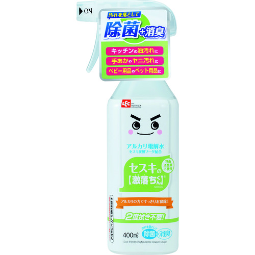 トラスコ中山 レック 住居用洗剤 セスキの激落ちくん 400ml（ご注文単位1個）【直送品】