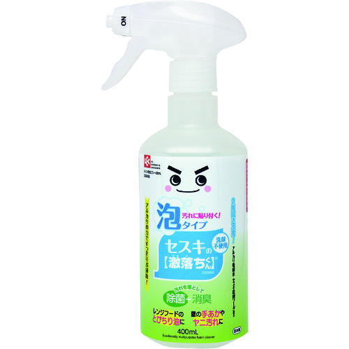 トラスコ中山 レック 激落ちくんセスキ密着泡スプレー400ml（ご注文単位1個）【直送品】