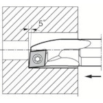 トラスコ中山 京セラ 内径・奥端面加工用超硬防振バー C／E－SCLC－A（N） 357-8445 (ご注文単位1本) 【直送品】