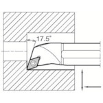 トラスコ中山 京セラ 倣い加工用鋼バー S－SDQC－A 551-4045 (ご注文単位1個) 【直送品】