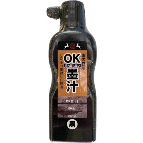 トラスコ中山 祥碩堂 雨天用OK墨汁 180ml 黒 607-3182  (ご注文単位1本) 【直送品】