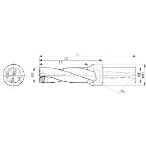 トラスコ中山 京セラ マジックドリル DRZ型用ホルダ 加工深さ3×DC 647-0424 (ご注文単位1個) 【直送品】