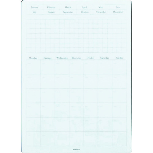 トラスコ中山 STALOGY 貼ってはがせるカレンダーシートM（ご注文単位1パック）【直送品】