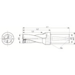 トラスコ中山 京セラ マジックドリル DRZ型用ホルダ 加工深さ2×DC 827-8433 (ご注文単位1個) 【直送品】