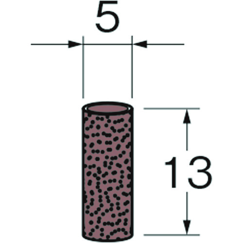 トラスコ中山 リューター ロール外径（mm）：5幅（mm）：13粒度（＃）：240 128-3656  (ご注文単位1袋) 【直送品】