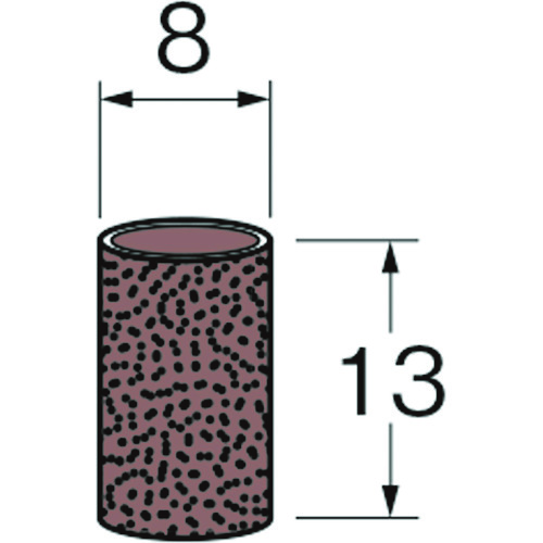 トラスコ中山 リューター ロール外径（mm）：8幅（mm）：13粒度（＃）：240 128-3676  (ご注文単位1袋) 【直送品】