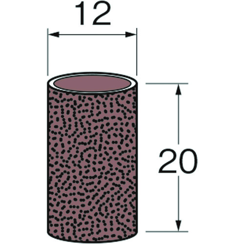 トラスコ中山 リューター ロール外径（mm）：12幅（mm）：20粒度（＃）：240 128-4343  (ご注文単位1袋) 【直送品】