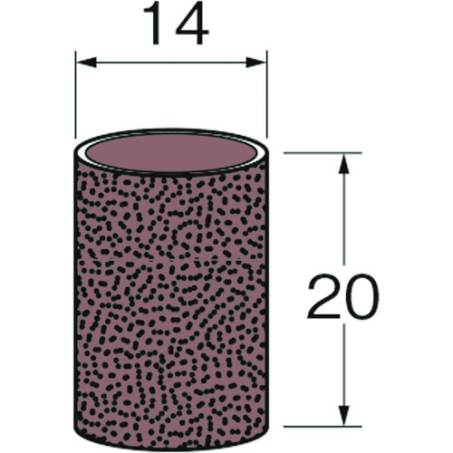 トラスコ中山 リューター ロール外径（mm）：14幅（mm）：20粒度（＃）：240 126-1131  (ご注文単位1袋) 【直送品】