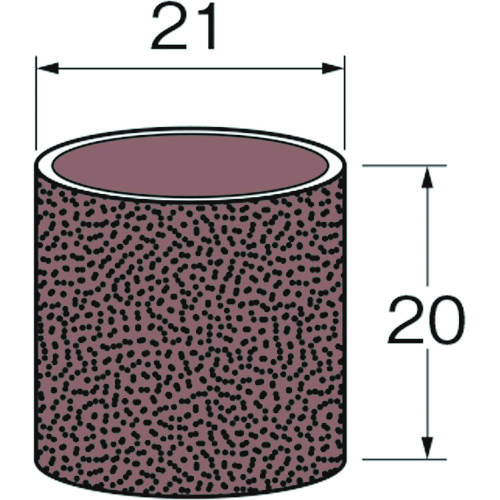 トラスコ中山 リューター ロール外径（mm）：21幅（mm）：20粒度（＃）：120 125-9560  (ご注文単位1袋) 【直送品】