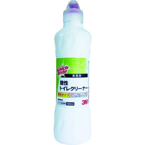 トラスコ中山 3M スコッチ・ブライト 酸性トイレクリーナー 500ml SAN T 500（ご注文単位1本）【直送品】