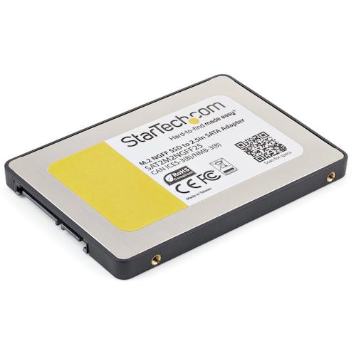 トラスコ中山 スターテック HDDコンバーター／M.2 SSD － 2.5インチ SATA／アダプタケース／NGFF 492-8215  (ご注文単位1箱) 【直送品】