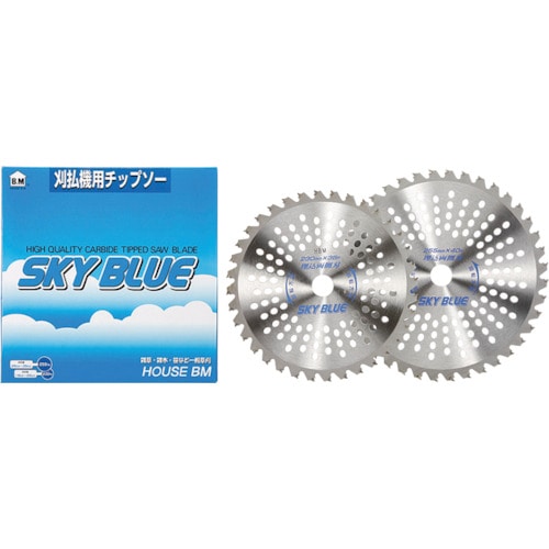 トラスコ中山 ハウスB.M 刈払チップソー「SKY BLUE」　335-8097（ご注文単位1枚）【直送品】