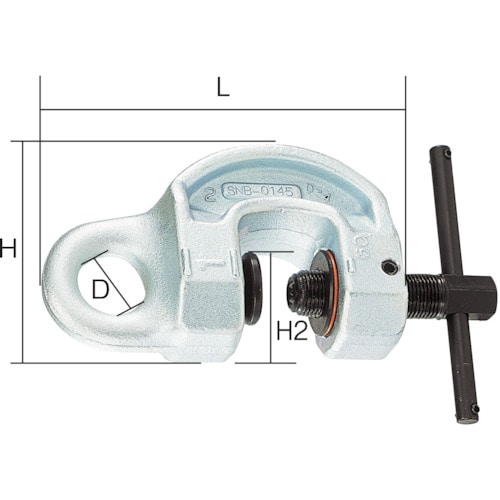 トラスコ中山 イーグル ねじ式全方向クランプ SBN-1t(1-30)（ご注文単位1台）【直送品】