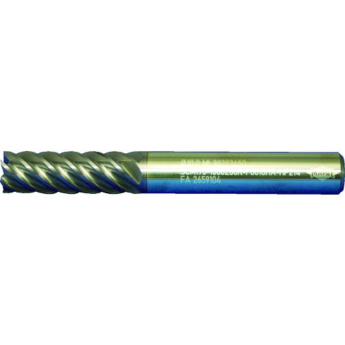 トラスコ中山 マパール 超硬スクエアエンドミル Opti－Mill（SCM190J） ロング刃長 6／8枚刃 刃径4mm 刃長16mm 全長62mm シャンク径6mm 486-9893 (ご注文単位1本) 【直送品】