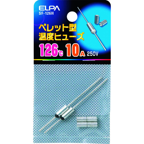 トラスコ中山 ELPA ペレットヒューズ126℃ 100-3165  (ご注文単位1個) 【直送品】