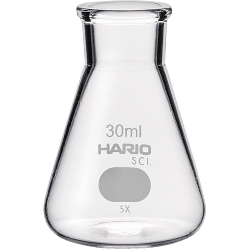 トラスコ中山 HARIO 三角フラスコ 目安目盛付 30ml（ご注文単位1個）【直送品】