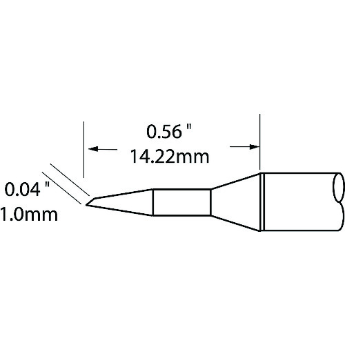 トラスコ中山 メトカル Metcal MFR-1110・2210シリーズ チップカートリッジ　147-2313（ご注文単位1本）【直送品】