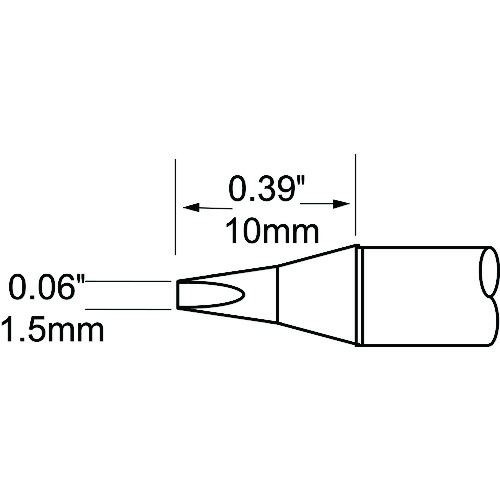 トラスコ中山 メトカル Metcal MFR-1110・2210シリーズ チップカートリッジ　147-0706（ご注文単位1本）【直送品】