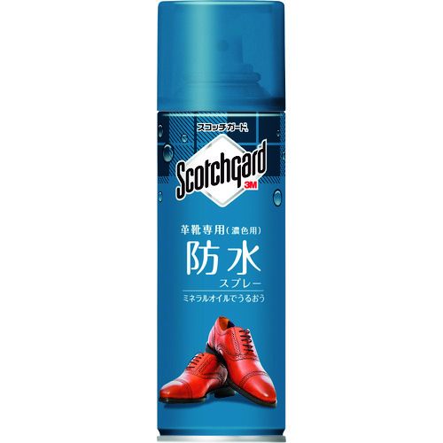 トラスコ中山 3M スコッチガード 防水スプレー 革靴専用(濃色用) 170ml（ご注文単位1本）【直送品】