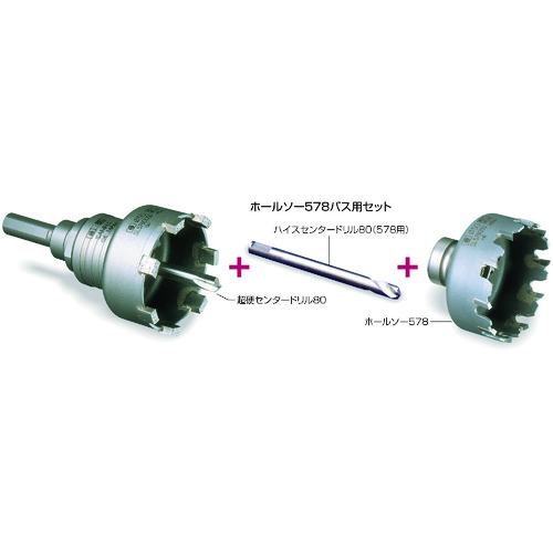 トラスコ中山 ミヤナガ S－LOCKホールソー578 バス用セット 153-6961 (ご注文単位1本) 【直送品】