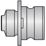 トラスコ中山 ミヤナガ S－LOCKカッターアダプタ－30 811-4470 (ご注文単位1本) 【直送品】