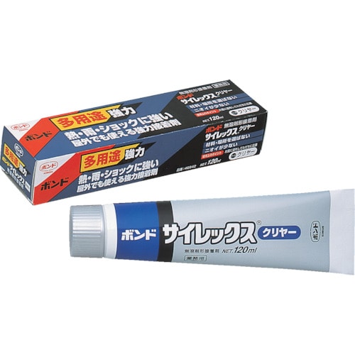 トラスコ中山 コニシ サイレックス 120ml(箱)透明 #46842 透明（ご注文単位1本）【直送品】