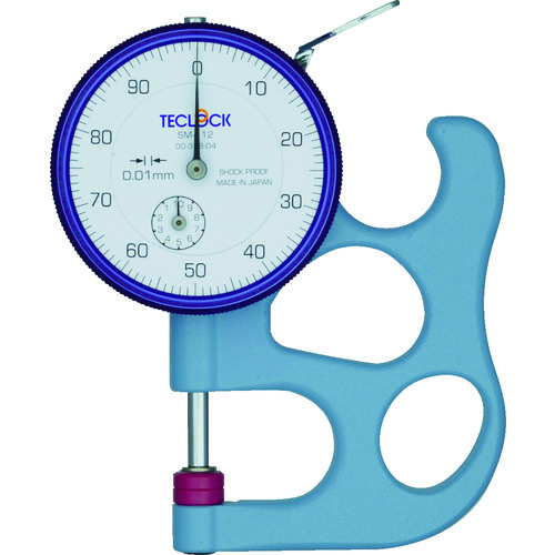 トラスコ中山 テクロック ダイヤルシックネスゲージ 測定範囲0～10mm　103-0027（ご注文単位1個）【直送品】