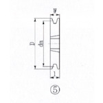 トラスコ中山 EVN ブッシングプーリー SPB 170mm 溝数1（ご注文単位1個）【直送品】